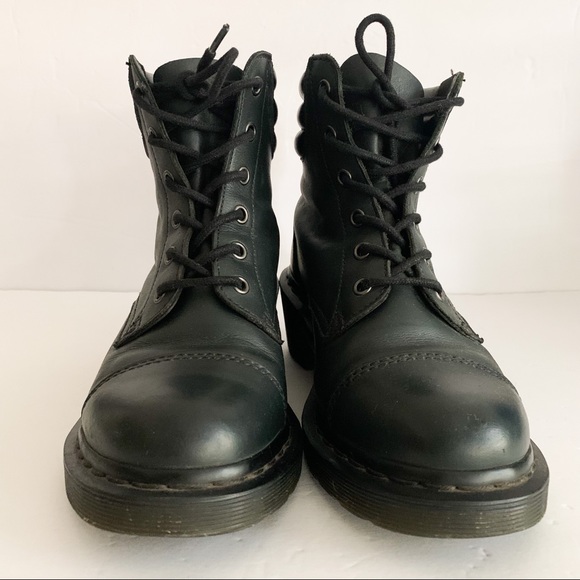 Dr. Martens Alexandra Block Heel Combat Boots - Picture 2 of 9